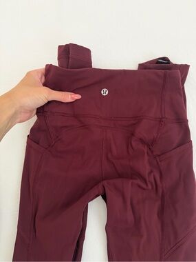 lululemon athletica High-Waist Pocket Leggings in Wine